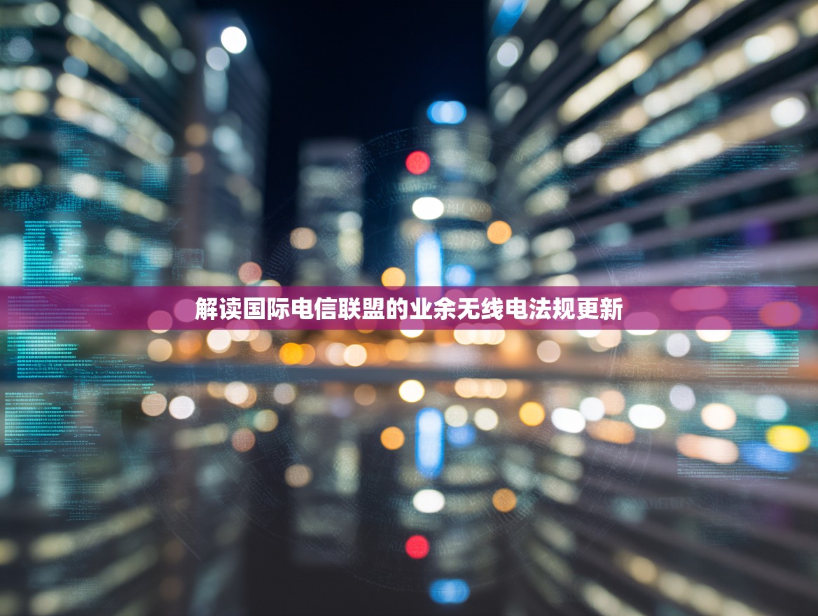 解读国际电信联盟的业余无线电法规更新