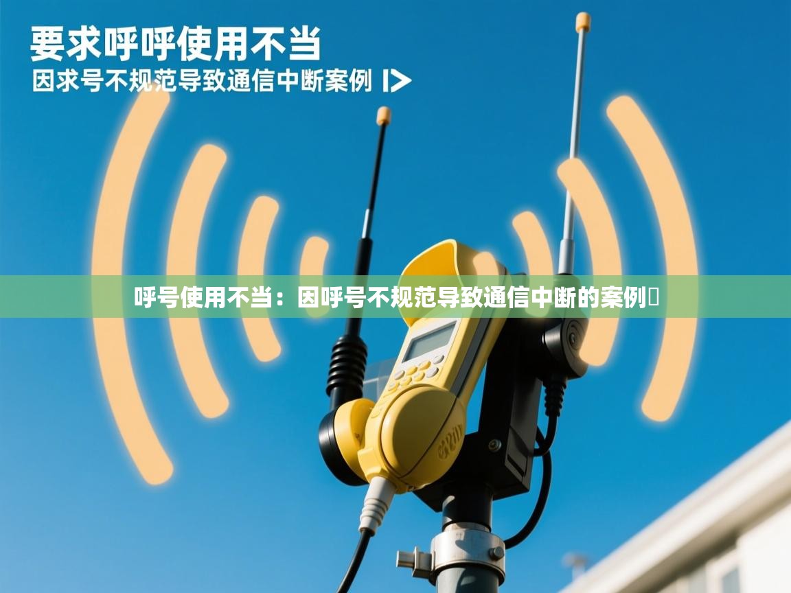 呼号使用不当：因呼号不规范导致通信中断的案例​