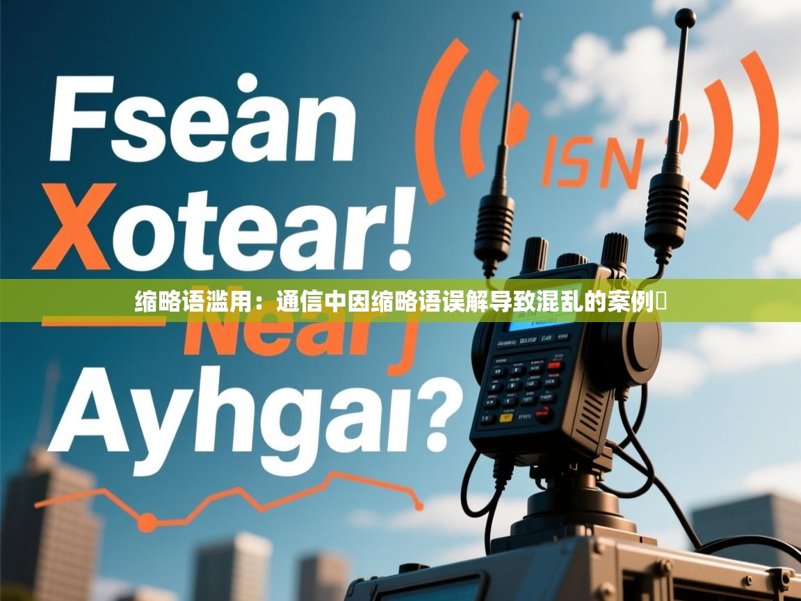 缩略语滥用：通信中因缩略语误解导致混乱的案例​