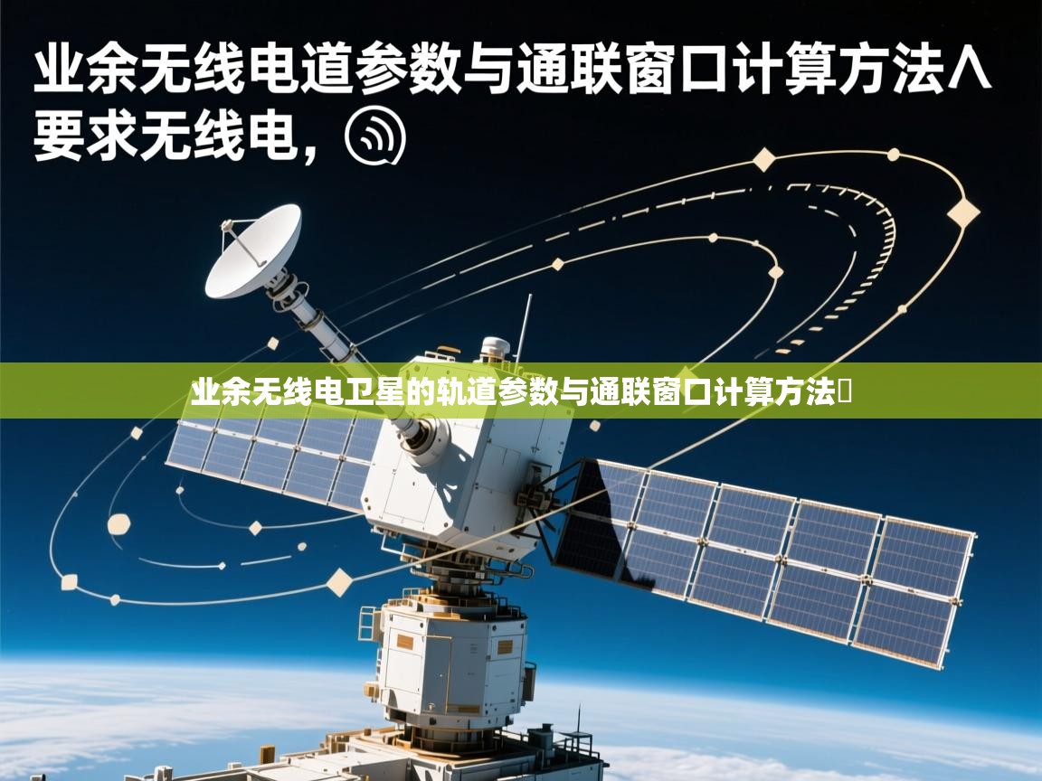 业余无线电卫星的轨道参数与通联窗口计算方法​