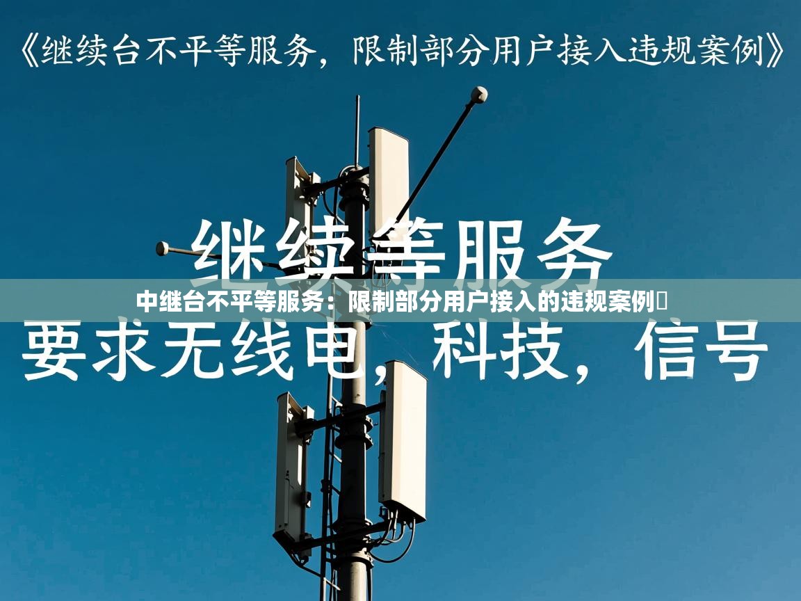中继台不平等服务：限制部分用户接入的违规案例​