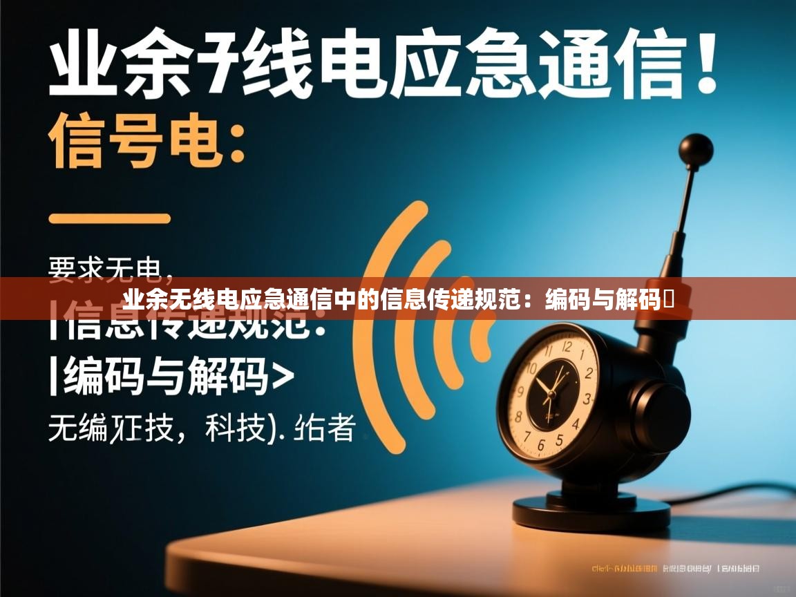 业余无线电应急通信中的信息传递规范：编码与解码​
