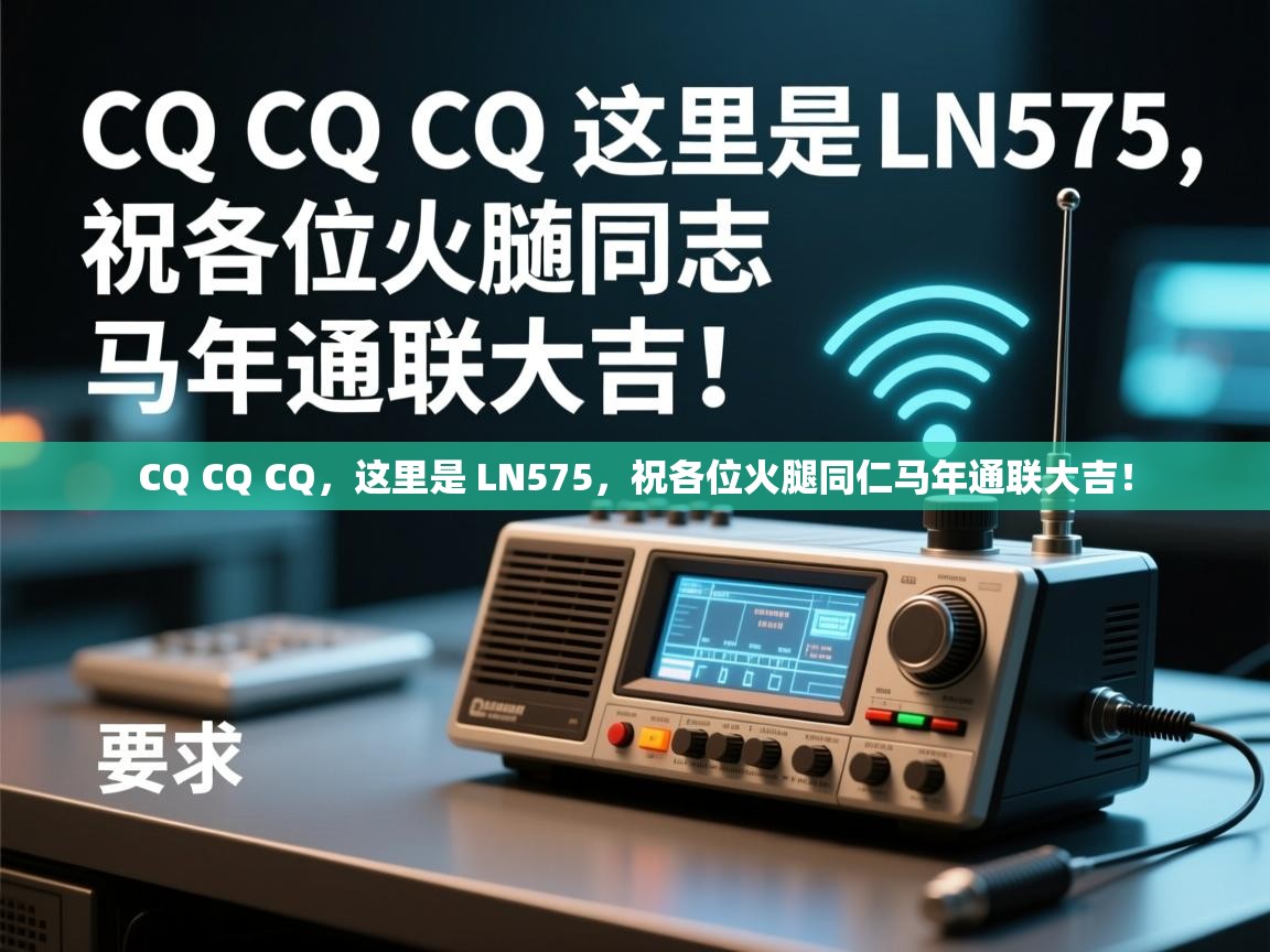 CQ CQ CQ,这里是 LN575,祝各位火腿同仁马年通联大吉! CQ CQ CQ,这里是 LN575,祝各位火腿同仁马年通联大吉!