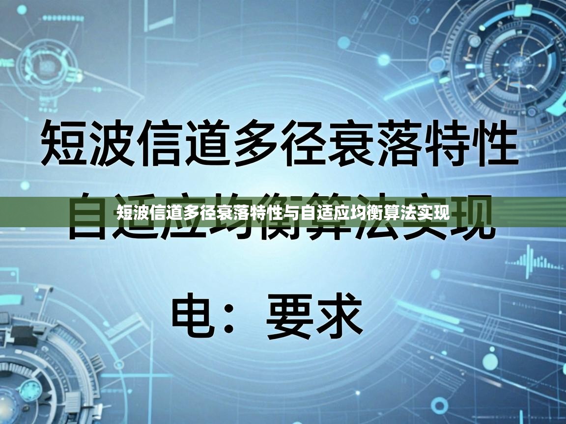 短波信道多径衰落特性与自适应均衡算法实现