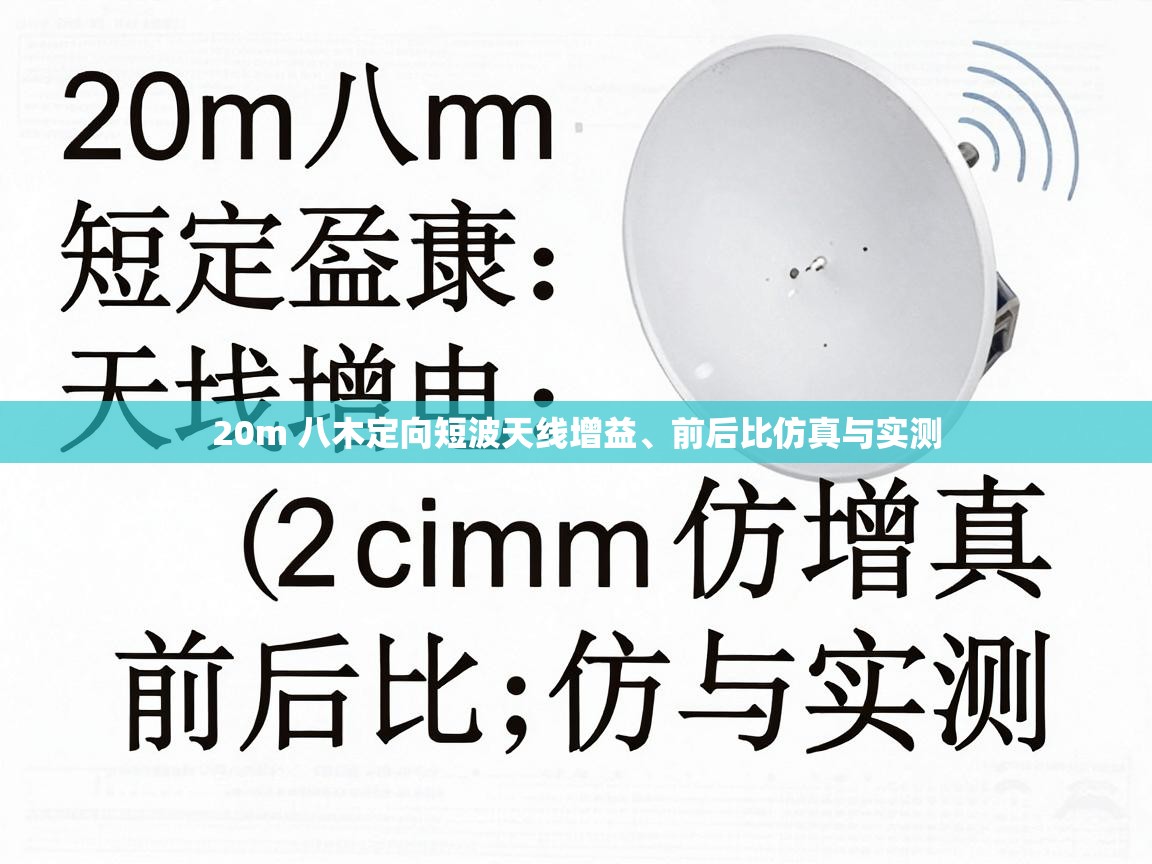 20m 八木定向短波天线增益、前后比仿真与实测 20m 八木定向短波天线增益