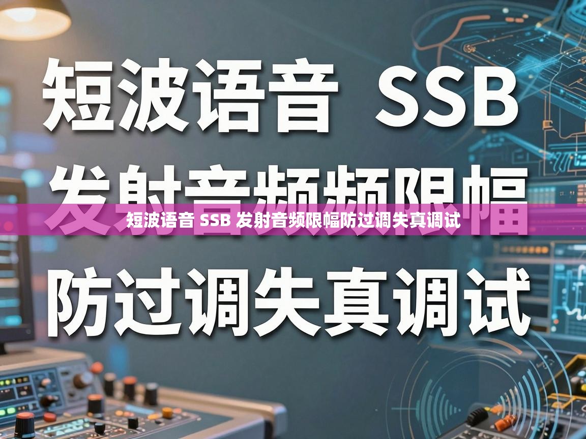 短波语音 SSB 发射音频限幅防过调失真调试