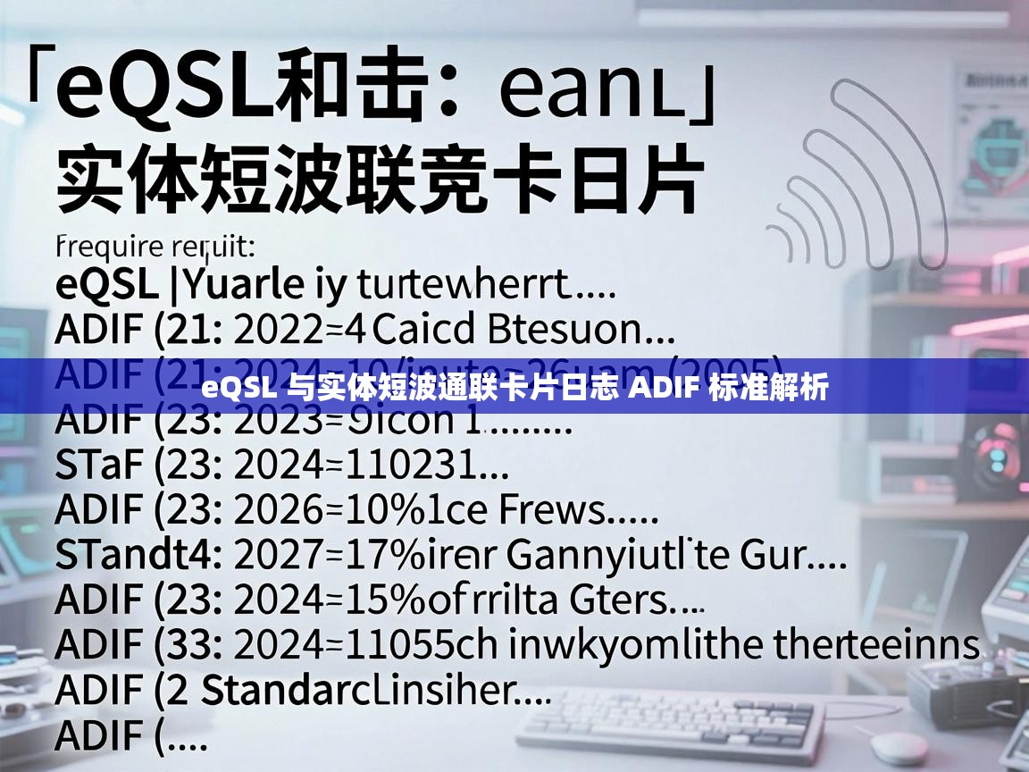 eQSL 与实体短波通联卡片日志 ADIF 标准解析