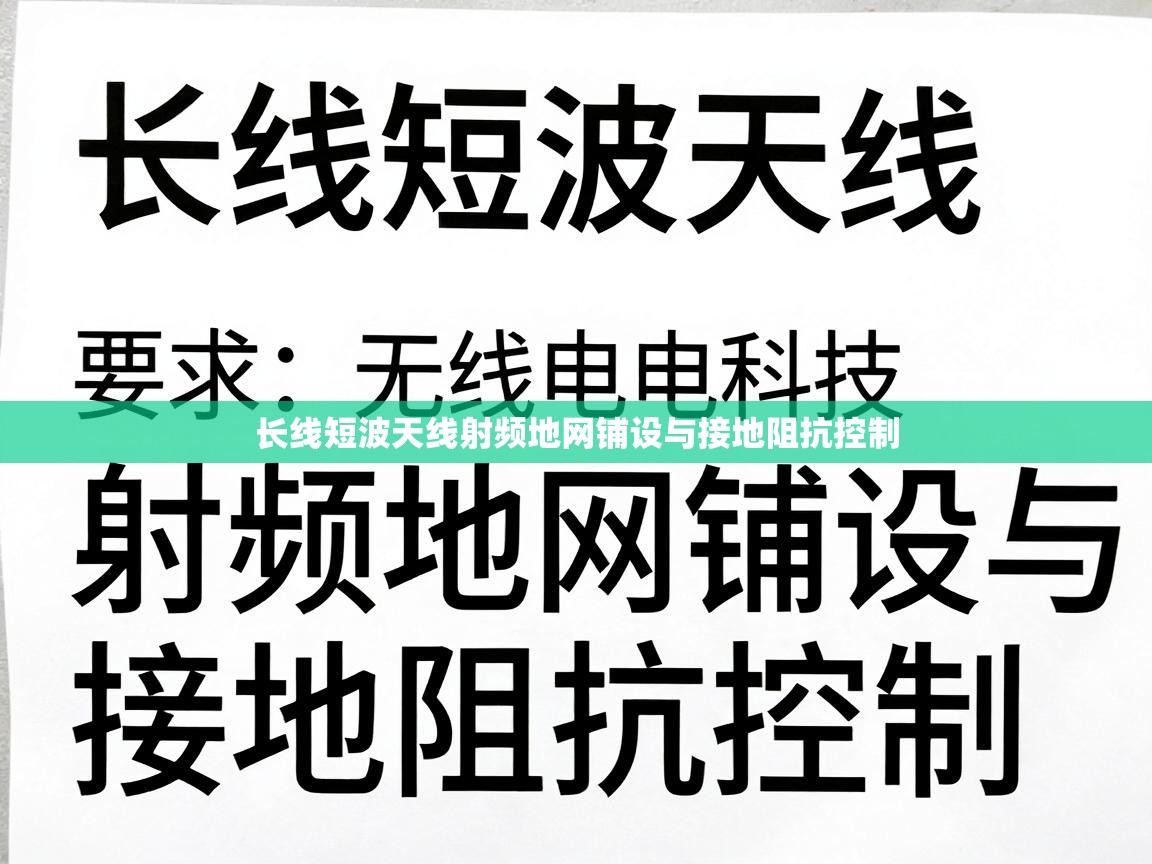 长线短波天线射频地网铺设与接地阻抗控制