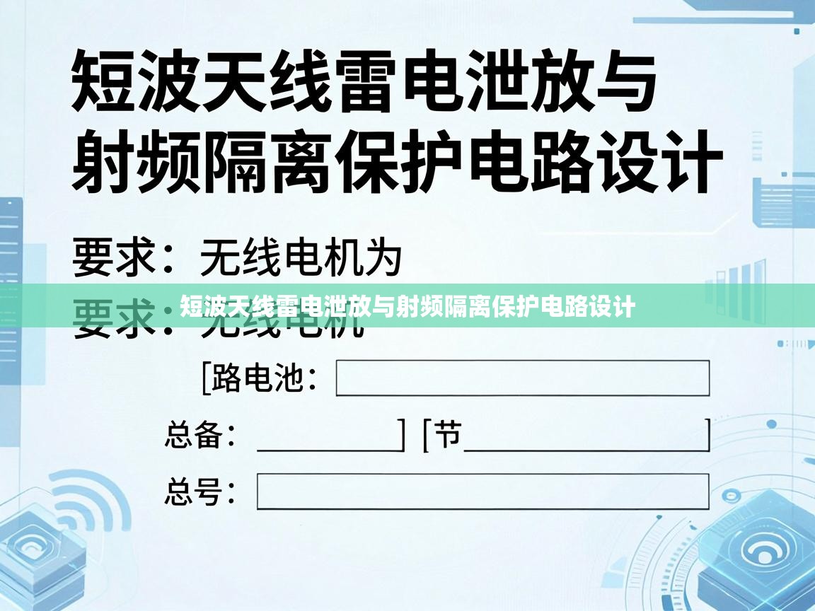 短波天线雷电泄放与射频隔离保护电路设计