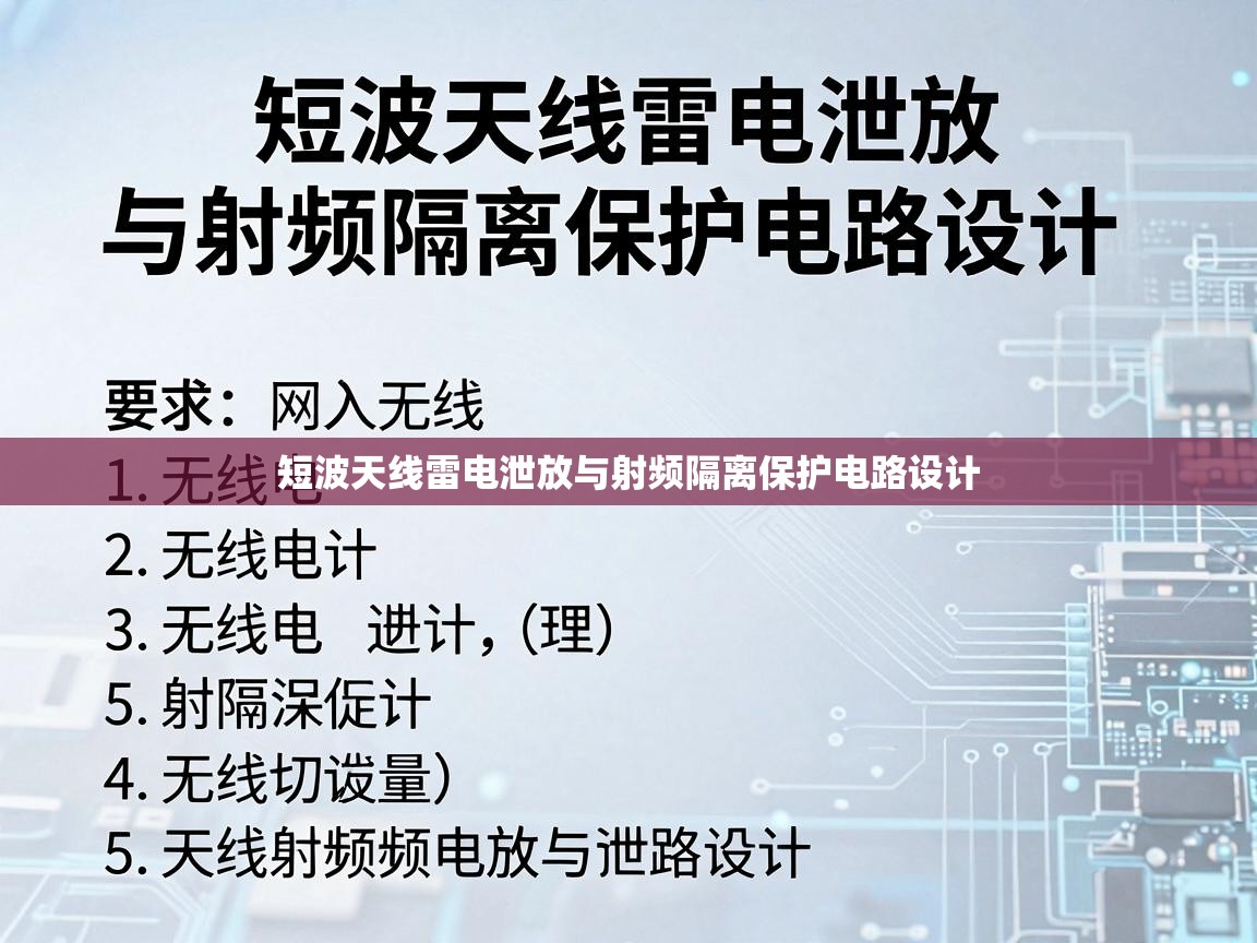 短波天线雷电泄放与射频隔离保护电路设计