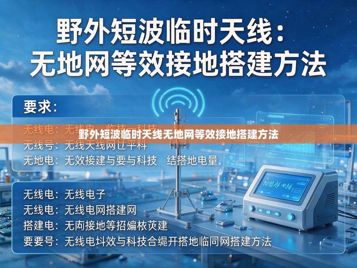 野外短波临时天线无地网等效接地搭建方法 野外短波临时天线无地网等效接地搭建方法