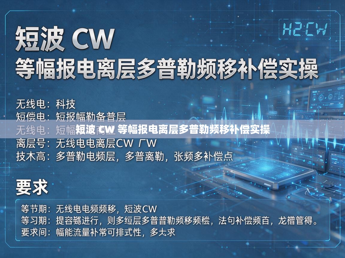 短波 CW 等幅报电离层多普勒频移补偿实操